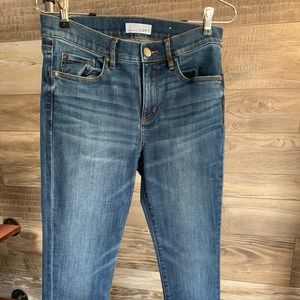 Blue detail cuff jeans